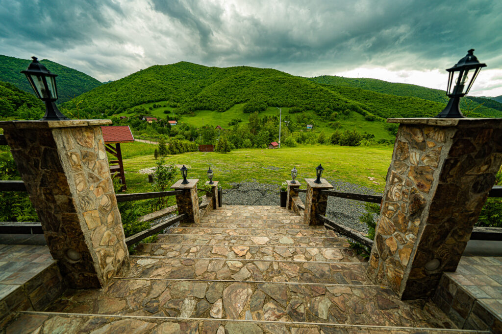 Priveliște spre natură de la Rustic Cottage